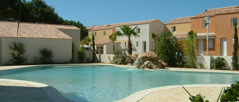 The residents only pool at the villa