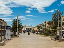 The main square in Valras-Plage